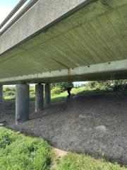 Ducking under the A130